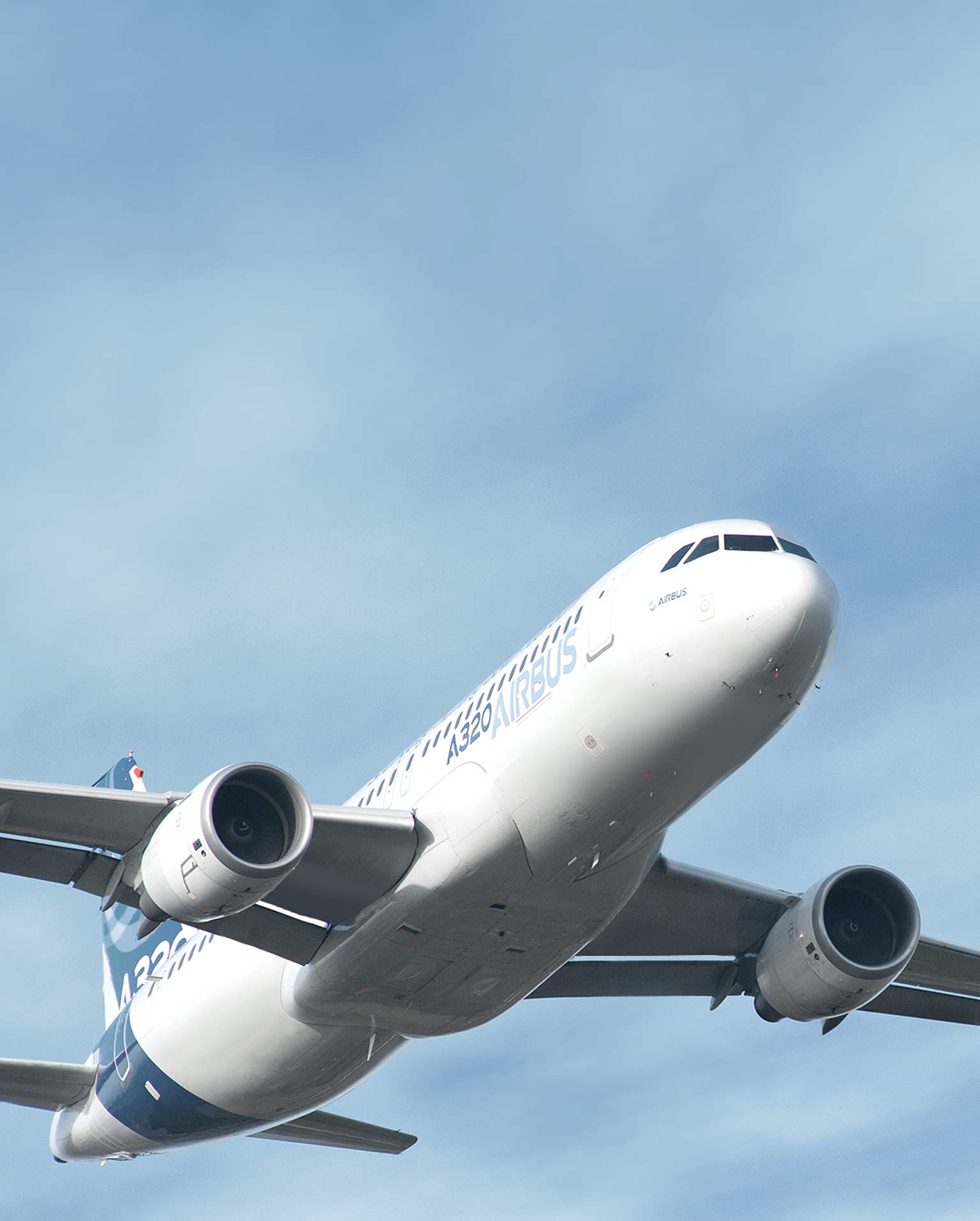 Airbus A320 in flight