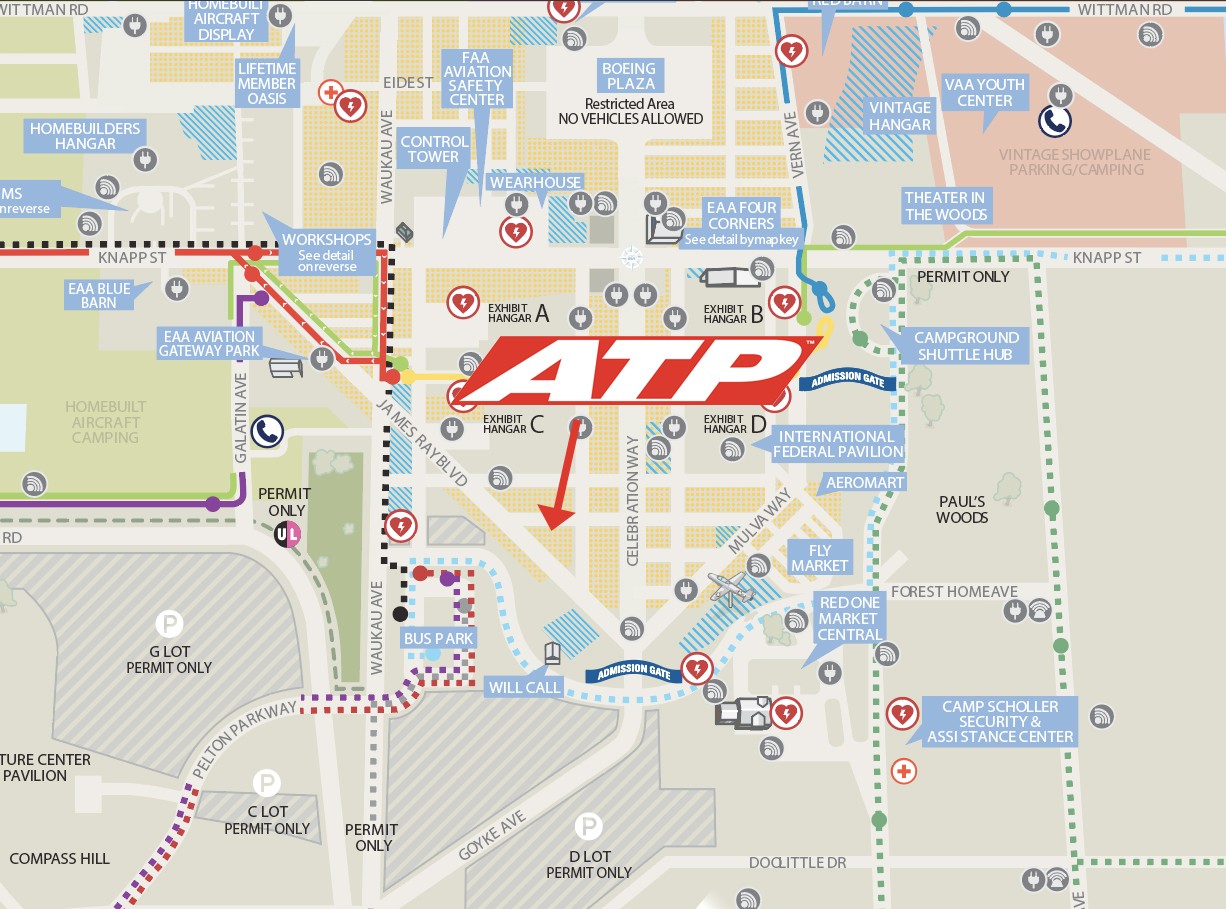 ATP at EAA AirVenture Oshkosh 2024 Visitors Map