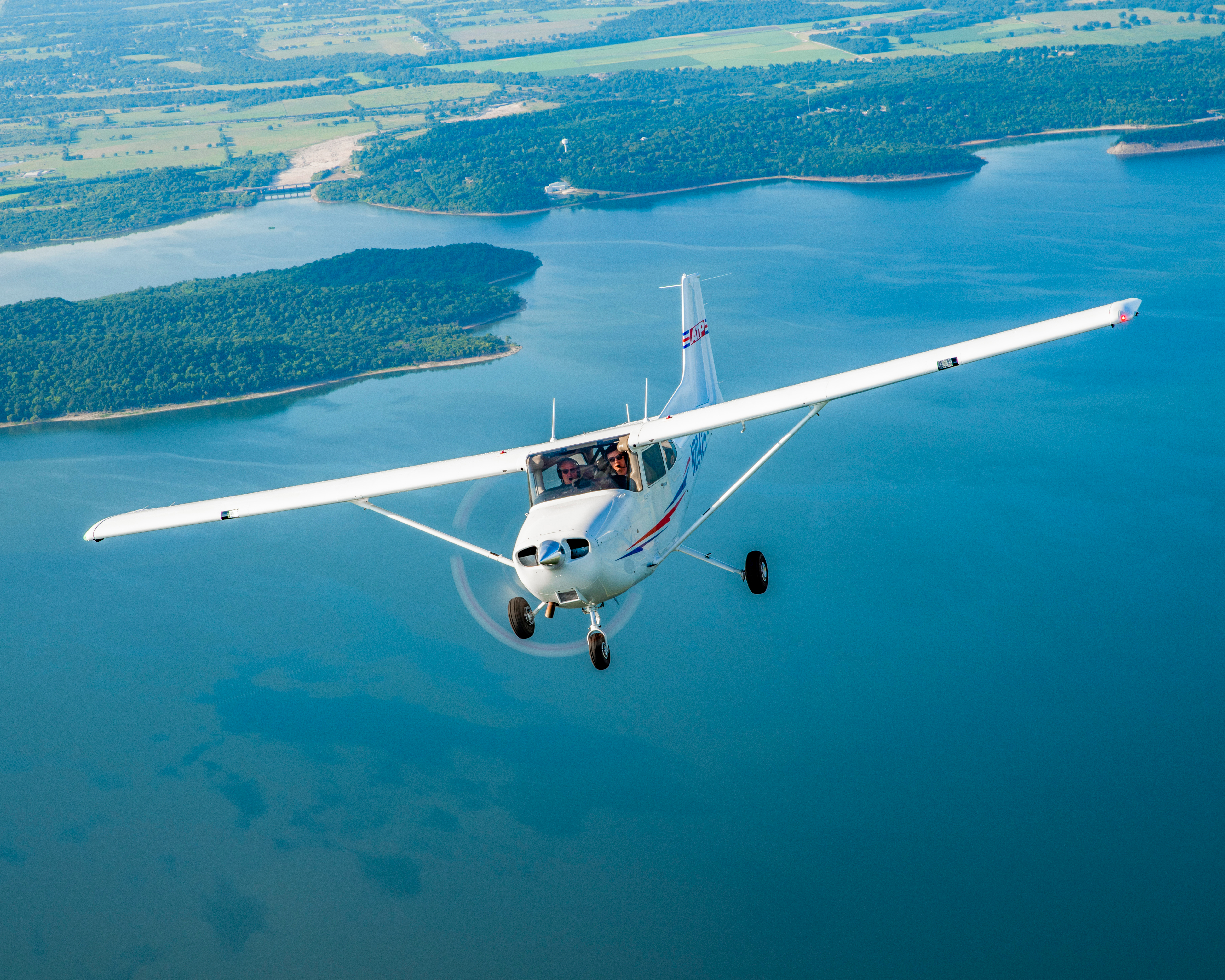 Student learning to fly with an ATP flight instructor