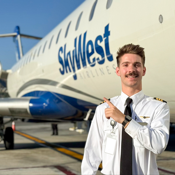 ATP Flight School graduate and SkyWest Airlines